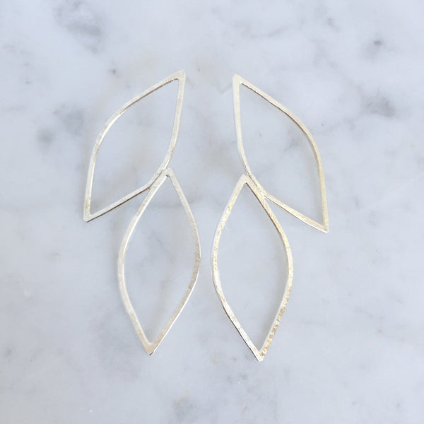 Willow Leaf Stud Earrings