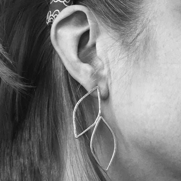 Willow Leaf Stud Earrings